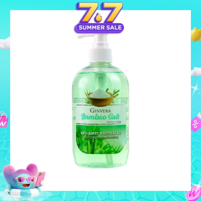 GINVERA - Bamboo Salt Gel Anti-Bacterial Hand Soap (Purifying and Moisturizing) 500g