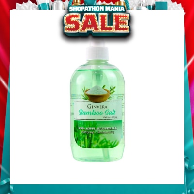 GINVERA - Bamboo Salt Gel Anti-Bacterial Hand Soap (Purifying and Moisturizing) 500g