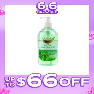 GINVERA - Bamboo Salt Gel Anti-Bacterial Hand Soap (Purifying and Moisturizing) 500g