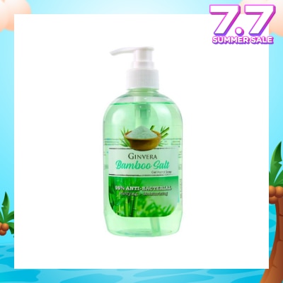 GINVERA Bamboo Salt Gel Anti-Bacterial Hand Soap (Purifying and Moisturizing) 500g