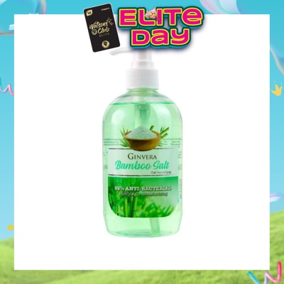 GINVERA - Bamboo Salt Gel Anti-Bacterial Hand Soap (Purifying and Moisturizing) 500g