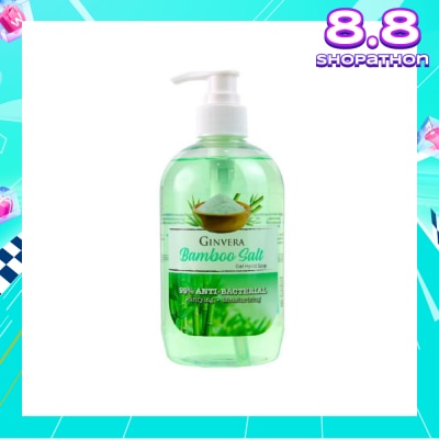 GINVERA Bamboo Salt Gel Anti-Bacterial Hand Soap (Purifying and Moisturizing) 500g