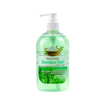 GINVERA Bamboo Salt Gel Anti-Bacterial Hand Soap (Purifying and Moisturizing) 500g