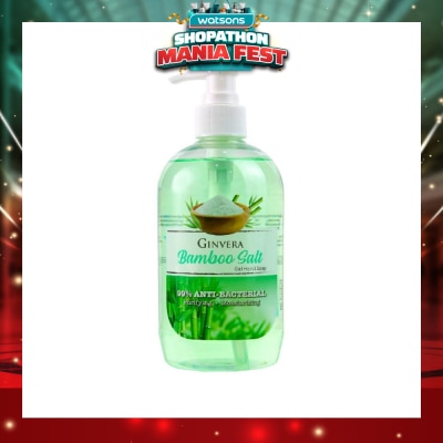 GINVERA - Bamboo Salt Gel Anti-Bacterial Hand Soap (Purifying and Moisturizing) 500g