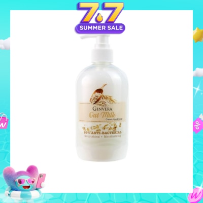 GINVERA - Oat Milk Cream Anti-Bacterial Hand Soap (Nourishing and Moisturizing) 500g