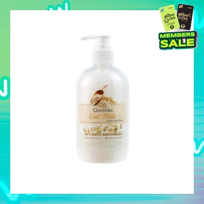 GINVERA Oat Milk Cream Anti-Bacterial Hand Soap (Nourishing and Moisturizing) 500g