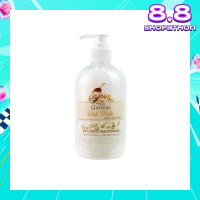GINVERA Oat Milk Cream Anti-Bacterial Hand Soap (Nourishing and Moisturizing) 500g