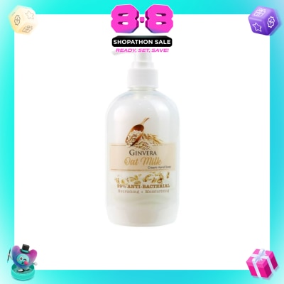 GINVERA - Oat Milk Cream Anti-Bacterial Hand Soap (Nourishing and Moisturizing) 500g