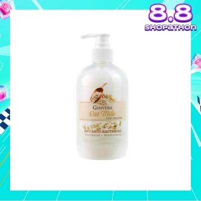 GINVERA Oat Milk Cream Anti-Bacterial Hand Soap (Nourishing and Moisturizing) 500g