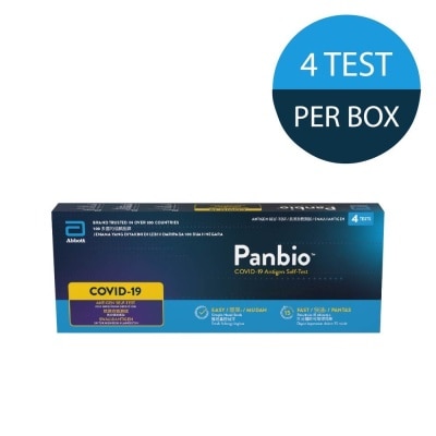 ABBOTT PANBIO [Approved by HSA] Covid-19 Antigen Rapid Self Test (ART) Kit (Simple Nasal Swab Results in 15min) 4s