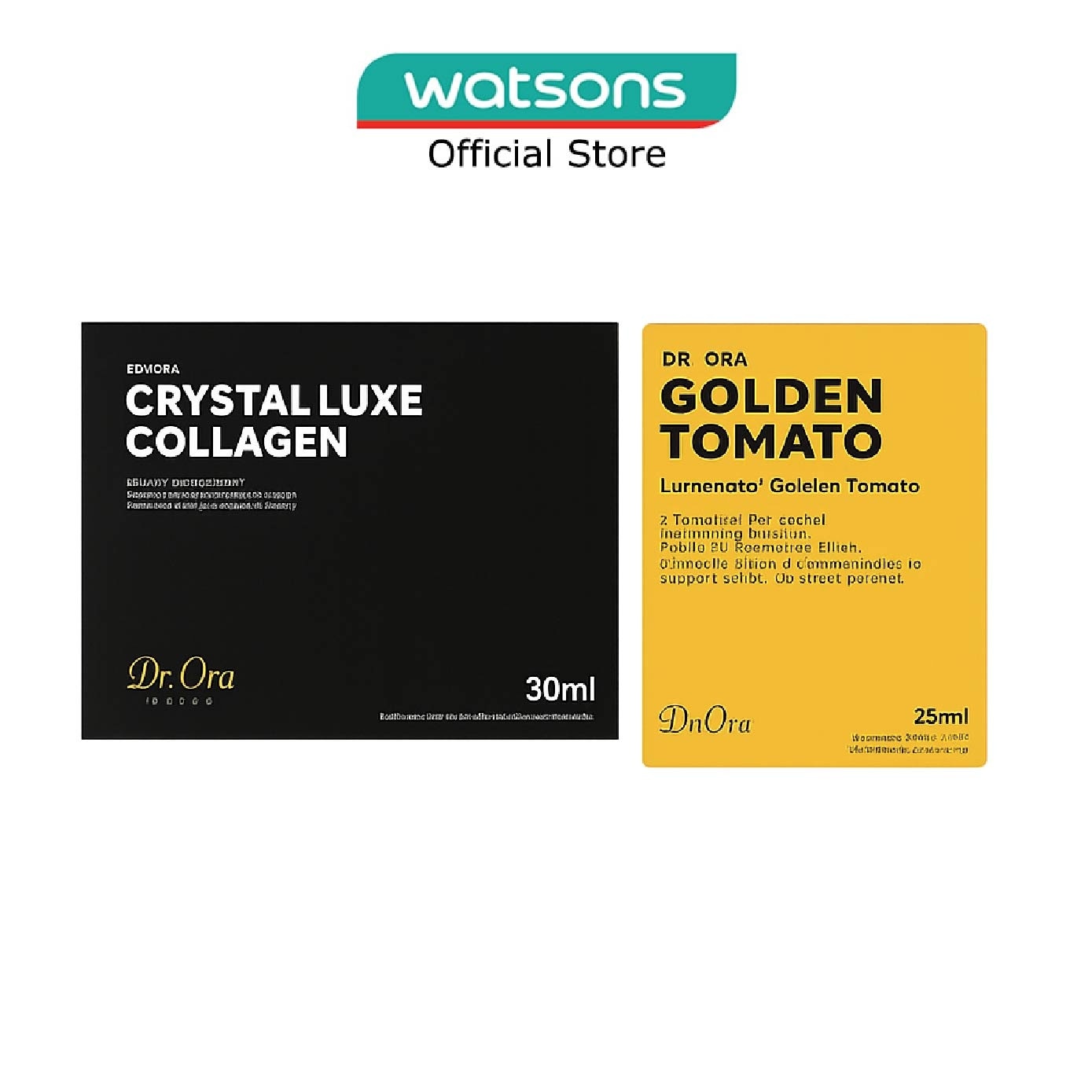 Crystal Luxe Collagen & Golden Tomato Brightening Elixir Bundle Set 1s