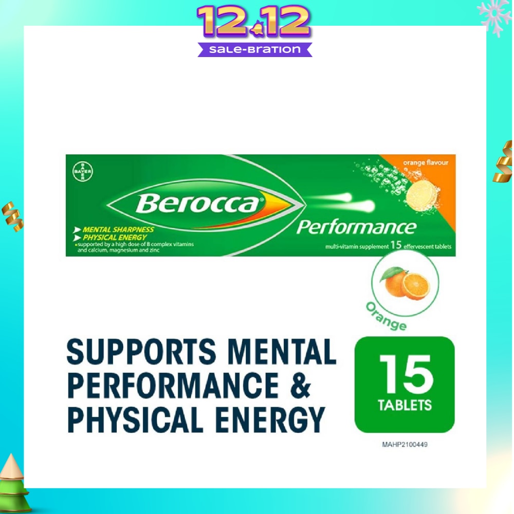 Performance Effervescent Orange Flavour 15s (Expiry: Oct`2026)