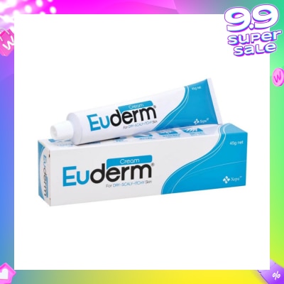 EUDERM Deep Moisturising Non-Greasy Non-Sticky Cream (Suitable for Dry Scaly Itchy Skin Type Caused by Alkaline Soap or Chemical) 45g