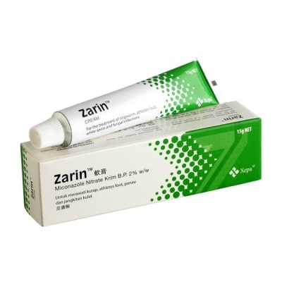 ZARIN Anti-Fungal Cream (For Treatment of Ringworm, Atheletes Foot, White Spots & Fungal Infection) 15g