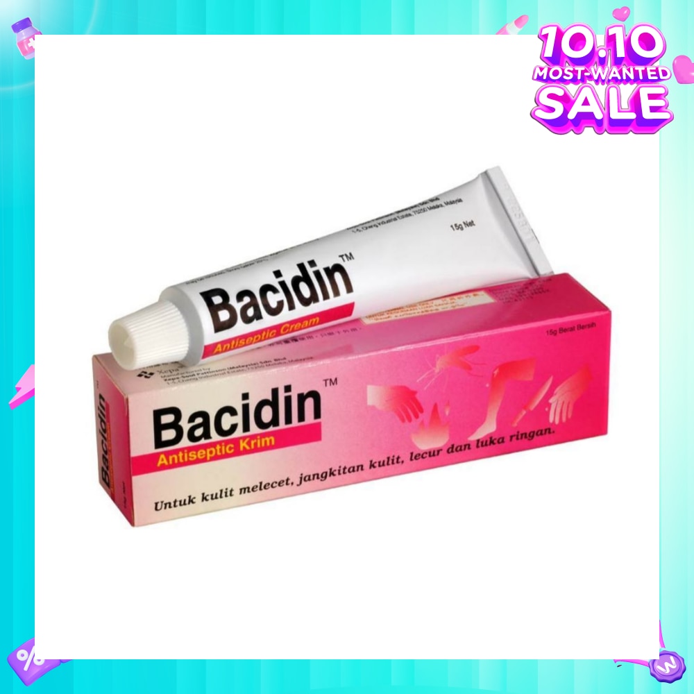 Antiseptic Cream (For Burns, Abrasions, Wounds, Minor Skin Infections and Insect Bites) 15g
