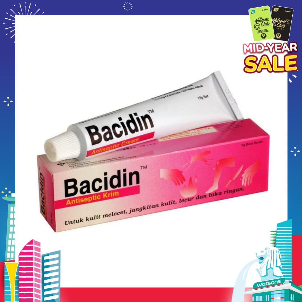 Antiseptic Cream (For Burns, Abrasions, Wounds, Minor Skin Infections and Insect Bites) 15g