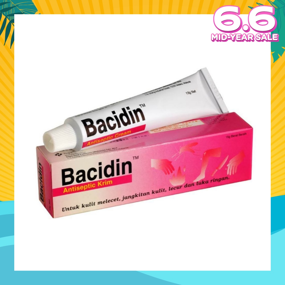 Antiseptic Cream (For Burns, Abrasions, Wounds, Minor Skin Infections and Insect Bites) 15g