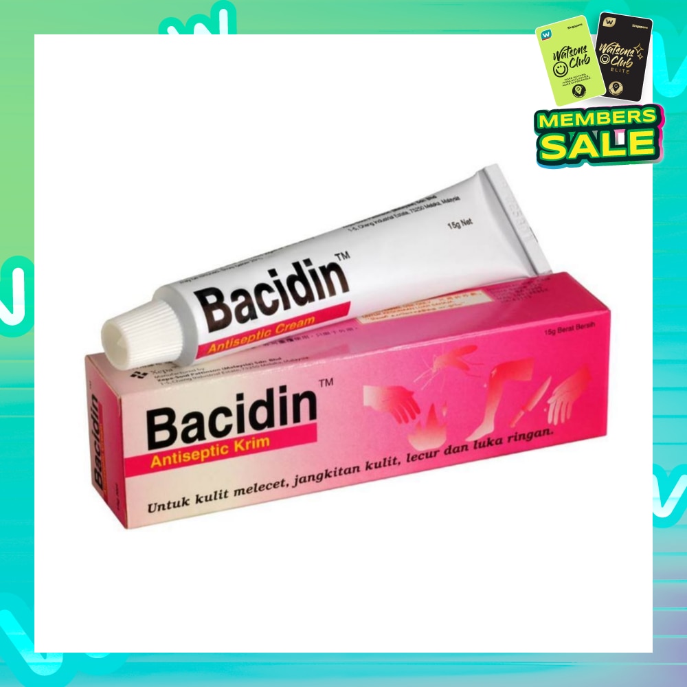 Antiseptic Cream (For Burns, Abrasions, Wounds, Minor Skin Infections and Insect Bites) 15g
