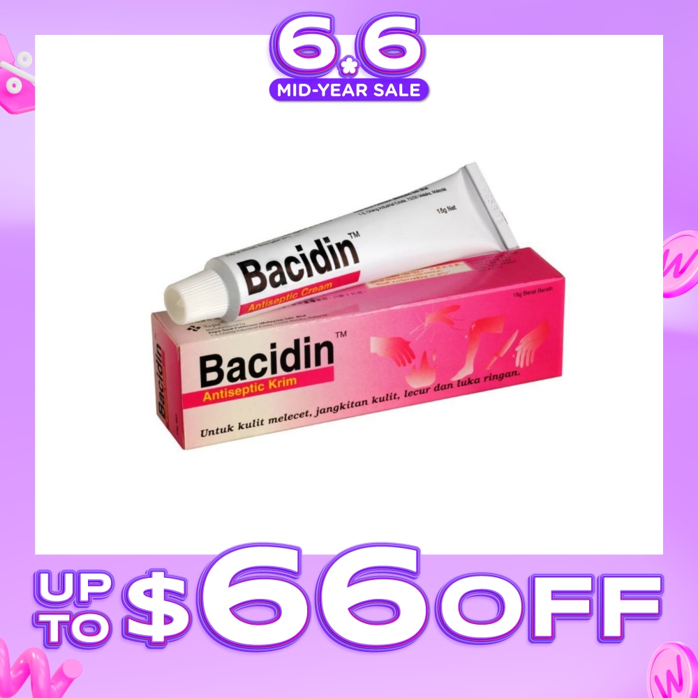 Antiseptic Cream (For Burns, Abrasions, Wounds, Minor Skin Infections and Insect Bites) 15g