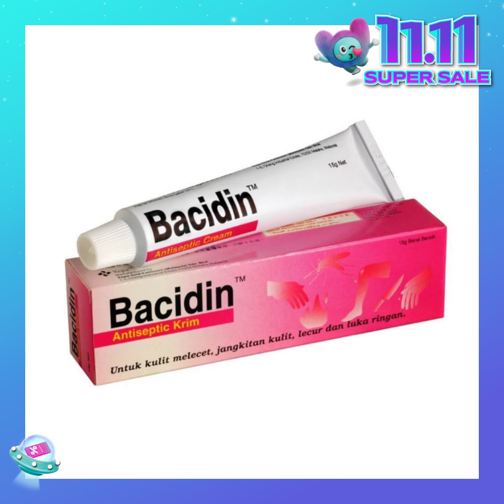 Antiseptic Cream (For Burns, Abrasions, Wounds, Minor Skin Infections and Insect Bites) 15g