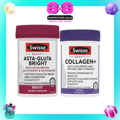 SWISSE - Beauty Collagen + Asta-Gluta Bright Bundle Set 1s