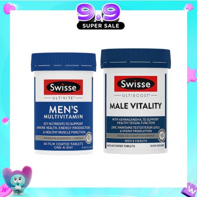SWISSE - Male Vitality + Ultivite Multivitamin Bundle Set 1s image