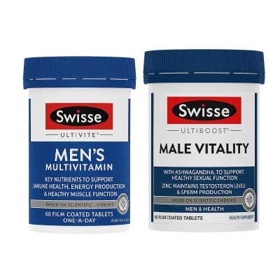 SWISSE - Male Vitality + Ultivite Multivitamin Bundle Set 1s