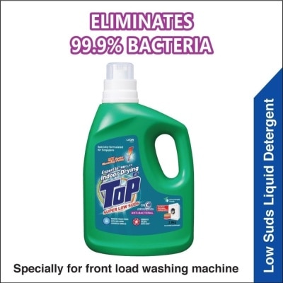 TOP Concentrated Liquid Detergent Super Low Suds Anti-Bacterial 2.8kg