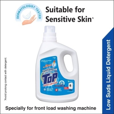 TOP Concentrated Liquid Detergent Super Low Suds Sensitive Care 2.8kg