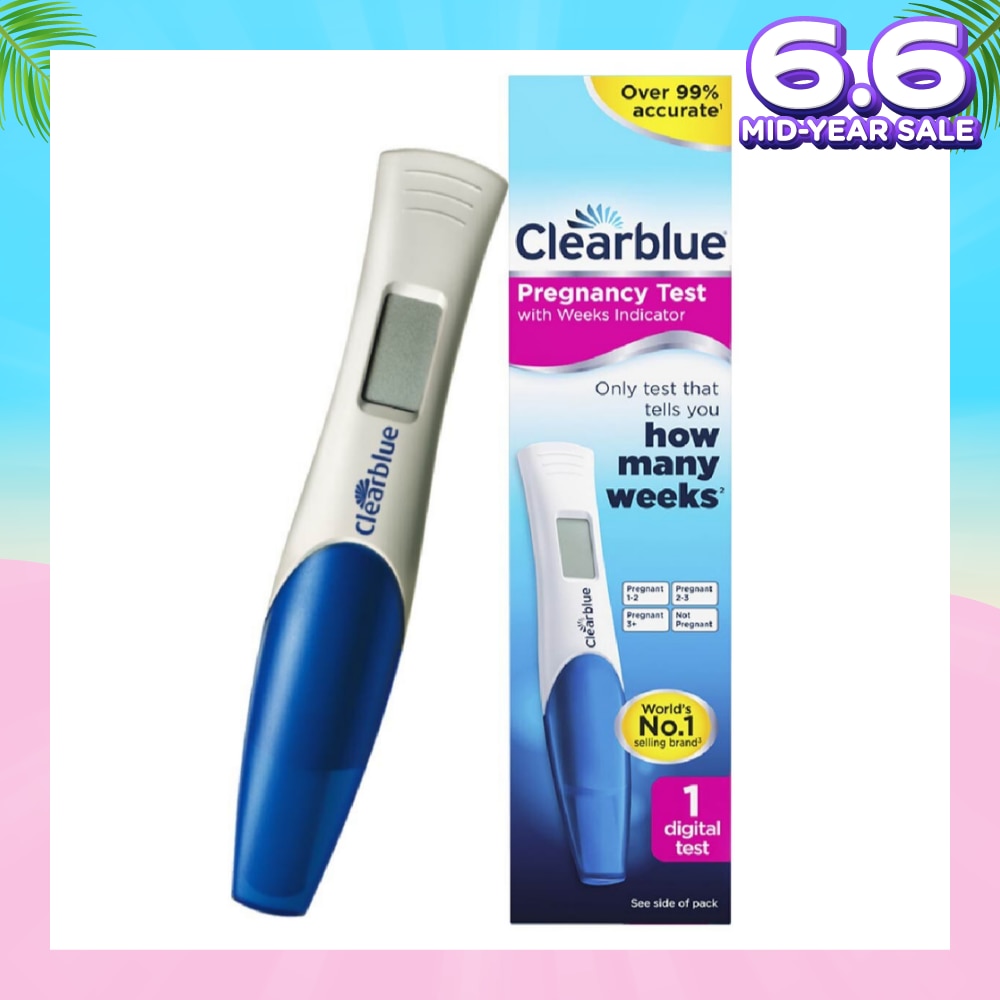 Digital Pregnancy Test with Weeks Indicator (Over 99% Accurate + Clear Results in Words) 1s