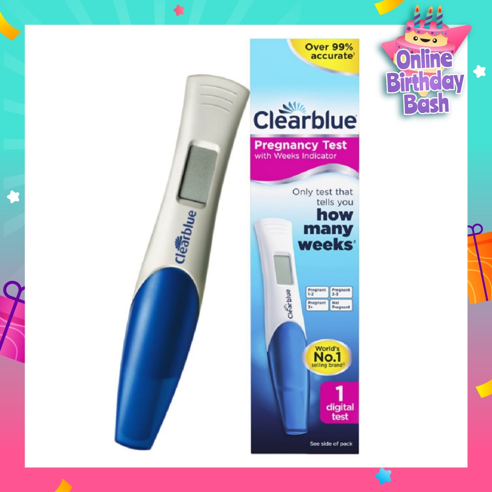 Digital Pregnancy Test with Weeks Indicator (Over 99% Accurate + Clear Results in Words) 1s