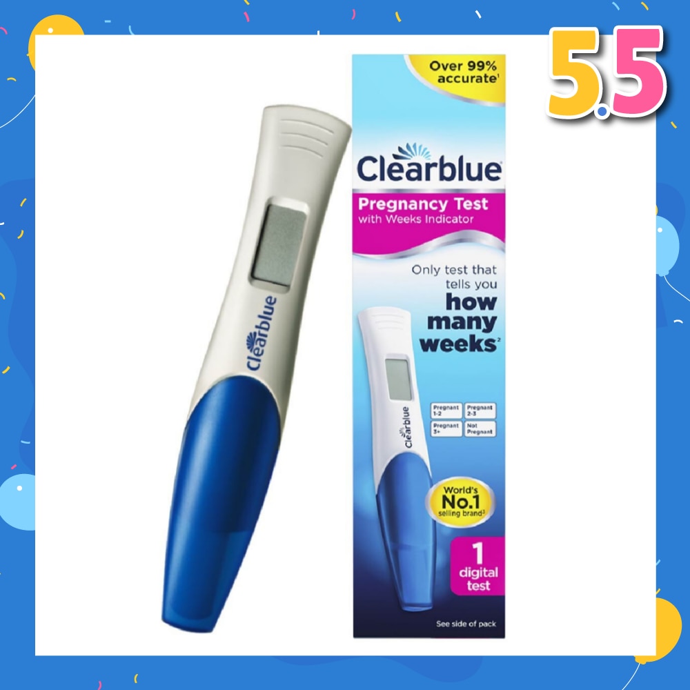 Digital Pregnancy Test with Weeks Indicator (Over 99% Accurate + Clear Results in Words) 1s