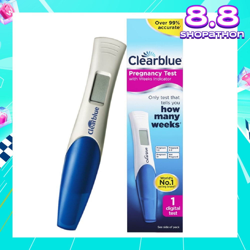 Digital Pregnancy Test with Weeks Indicator (Over 99% Accurate + Clear Results in Words) 1s
