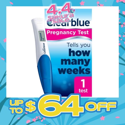 CLEARBLUE - Digital Pregnancy Test with Weeks Indicator (Over 99% Accurate + Clear Results in Words) 1s