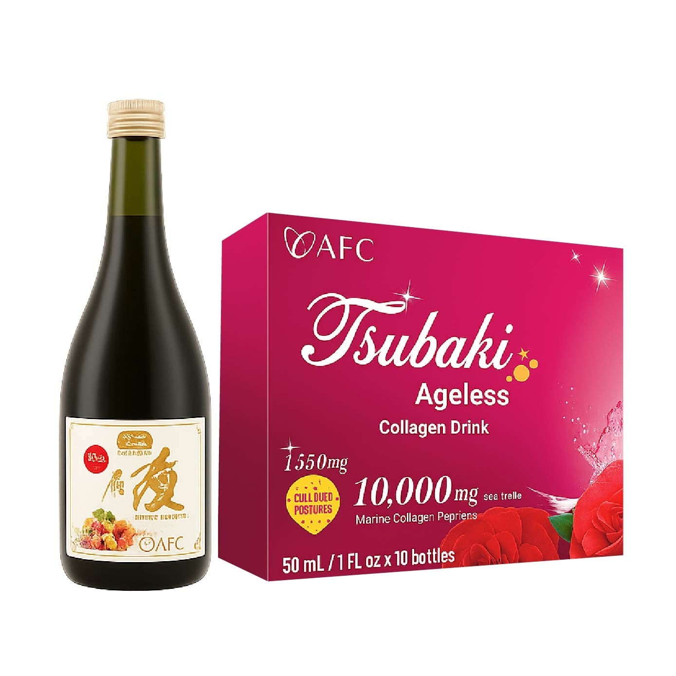 Ultimate Enzyme + Tsubaki Ageless Collagen Drink Bundle Set 1s