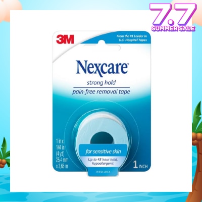 NEXCARE™ Strong Hold Pain Free Removal Tape Up to 48 Hour Hold Suitable for Sensitive Skin (25.4mm x 3.65m) 1s