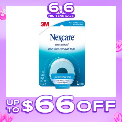 NEXCARE™ - Strong Hold Pain Free Removal Tape Up to 48 Hour Hold Suitable for Sensitive Skin (25.4mm x 3.65m) 1s