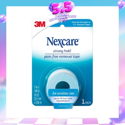NEXCARE™ - Strong Hold Pain Free Removal Tape Up to 48 Hour Hold Suitable for Sensitive Skin (25.4mm x 3.65m) 1s