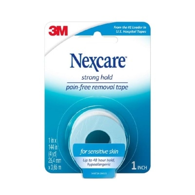 NEXCARE™ Strong Hold Pain Free Removal Tape Up to 48 Hour Hold Suitable for Sensitive Skin (25.4mm x 3.65m) 1s