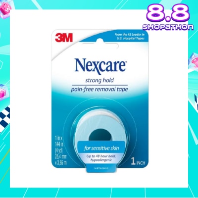 NEXCARE™ Strong Hold Pain Free Removal Tape Up to 48 Hour Hold Suitable for Sensitive Skin (25.4mm x 3.65m) 1s