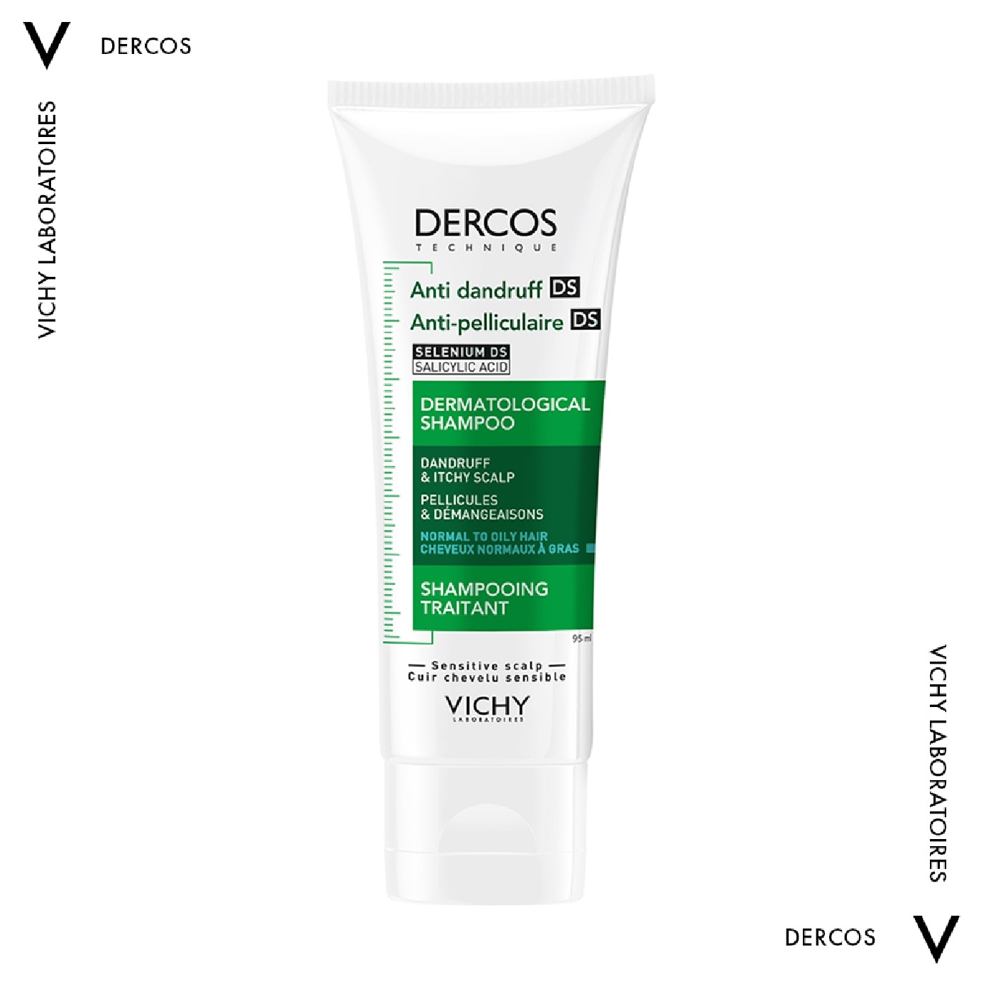 DERCOS Anti-Dandruff Normal to Oily Hair Shampoo 95ml