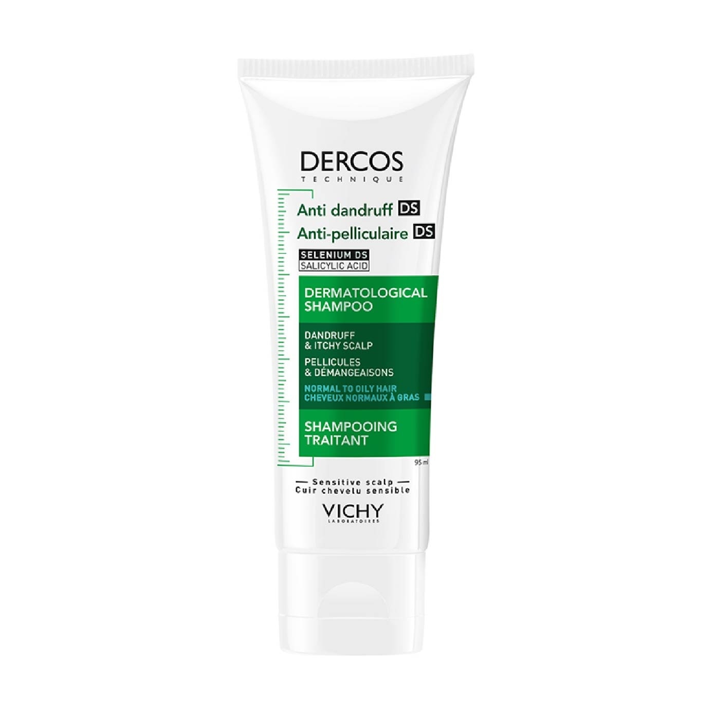 DERCOS Anti-Dandruff Normal to Oily Hair Shampoo 95ml image
