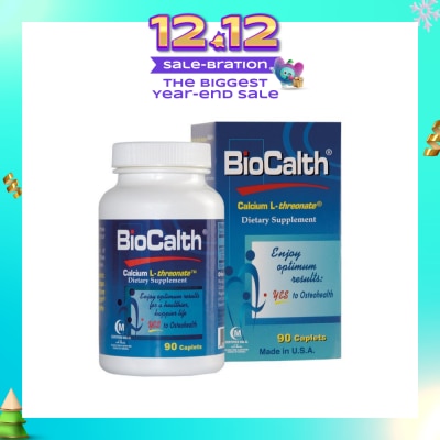 BIOCALTH Calcium LThreonate 90 Tablets
