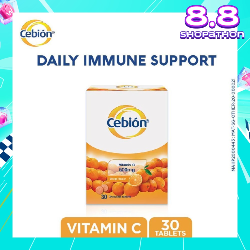 Vitamin C Chewable Tablet Orange Flavour 30s