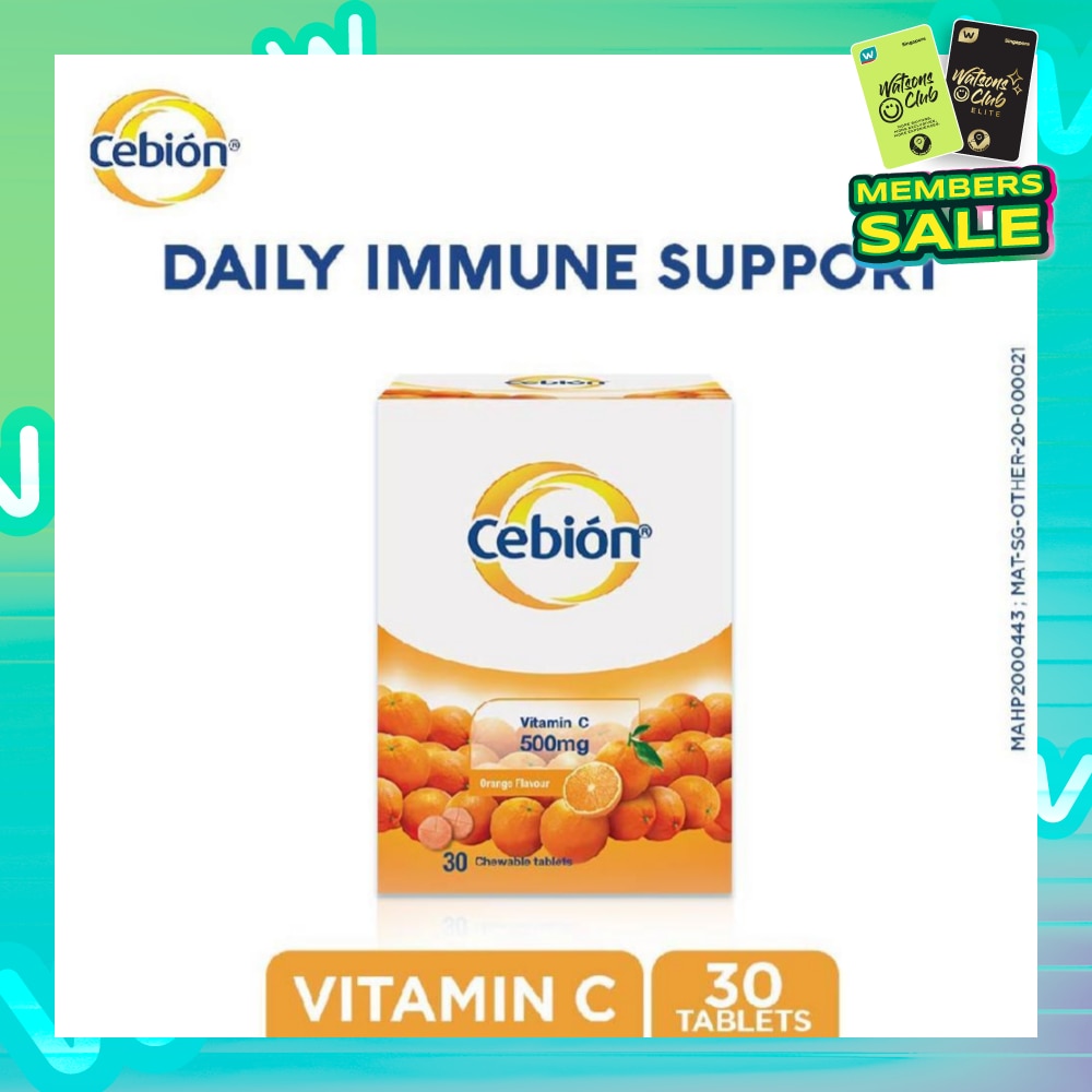 Vitamin C Chewable Tablet Orange Flavour 30s