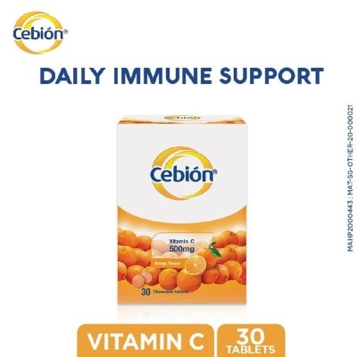 CEBION Vitamin C Chewable Tablet Orange Flavour 30s