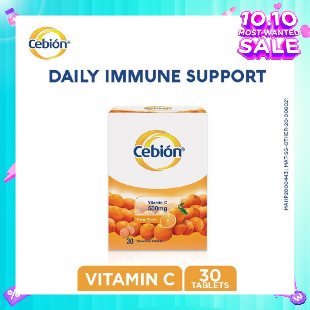 Vitamin C Chewable Tablet Orange Flavour 30s