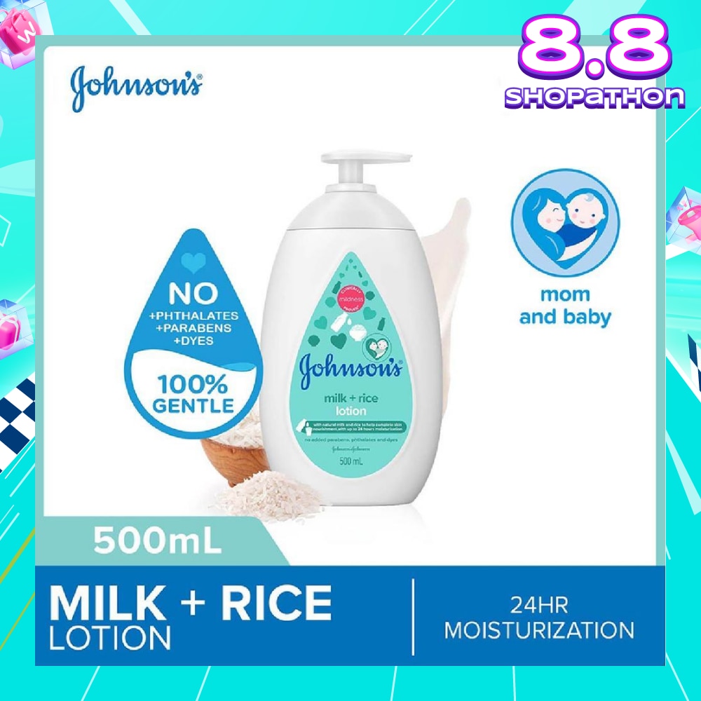 Baby Milk + Rice Moisturizing Lotion 24H Moisturization (Nourishes Skin) 500ml
