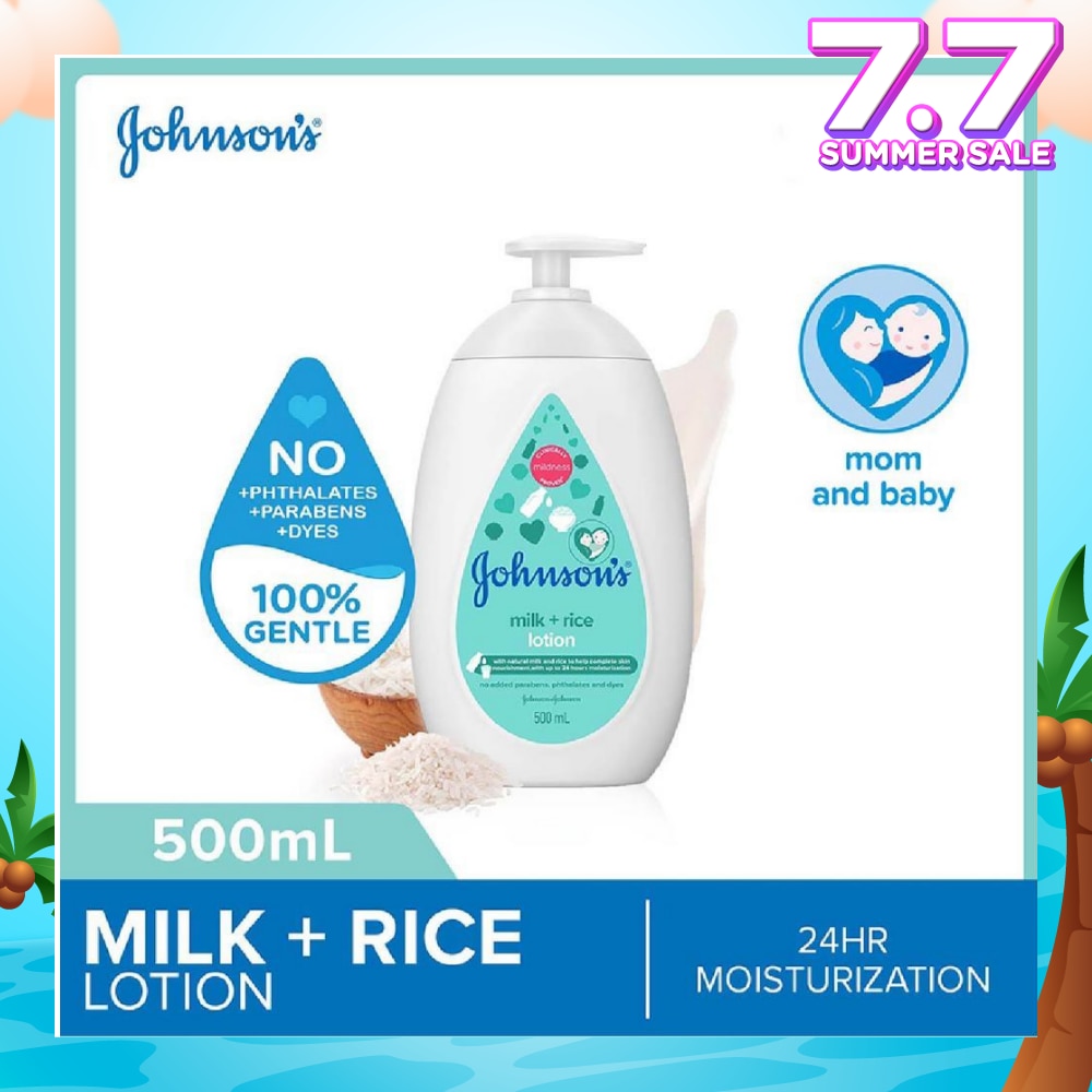 Baby Milk + Rice Moisturizing Lotion 24H Moisturization (Nourishes Skin) 500ml