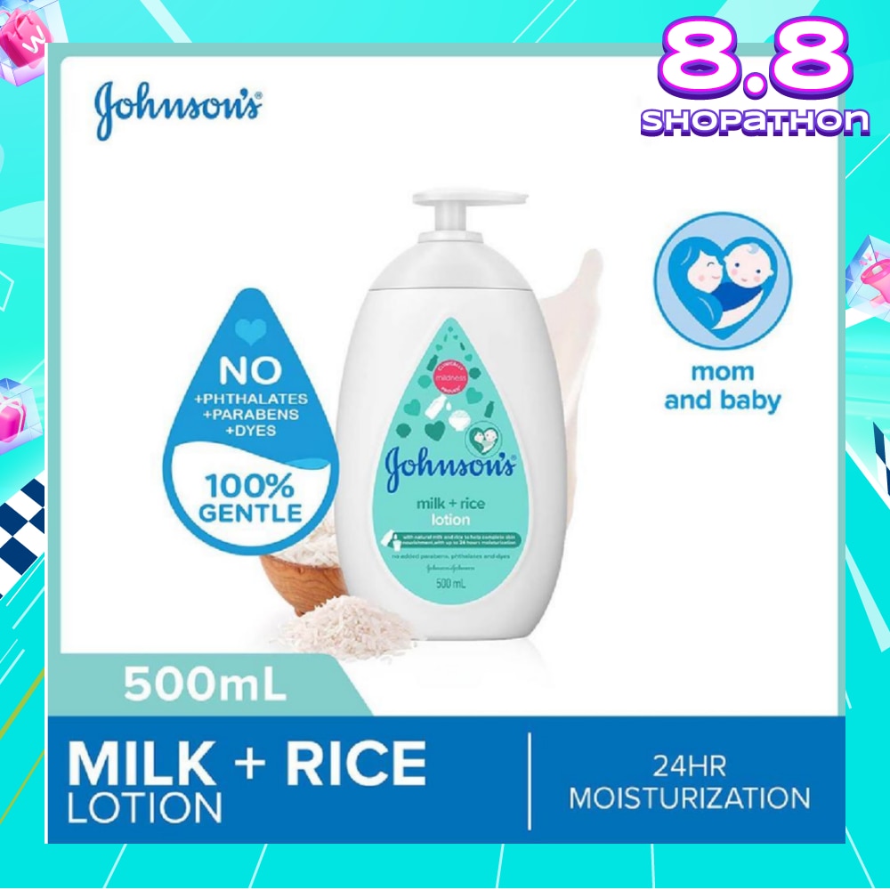 Baby Milk + Rice Moisturizing Lotion 24H Moisturization (Nourishes Skin) 500ml